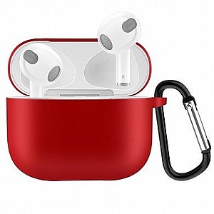 נרתיק סיליקון מדגם Hook Silicone Case מבית LaTera לאוזניות AirPods 3 (צבע אדום) נרתיק סיליקון מדגם Hook Silicone Case מבית LaTera לאוזניות AirPods 3 (צבע אדום)