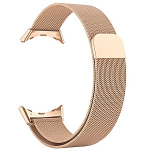 רצועת מתכת מדגם Milanese Loop Magnetic Steel Band מבית LaTera לשעון חכם מדגם: Google Pixel Watch (צבע Gold) רצועת מתכת מדגם Milanese Loop Magnetic Steel Band מבית LaTera לשעון חכם מדגם: Google Pixel Watch (צבע Gold)