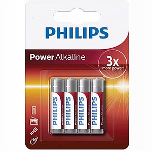 4 ������ ALKALINE AA ���� Philips