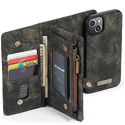 ����� ��� ���� Wallet Case Cover ���� CASEME ������ ������ ����: iPhone 13 Pro Max (���� 14 ���� ������� �����)