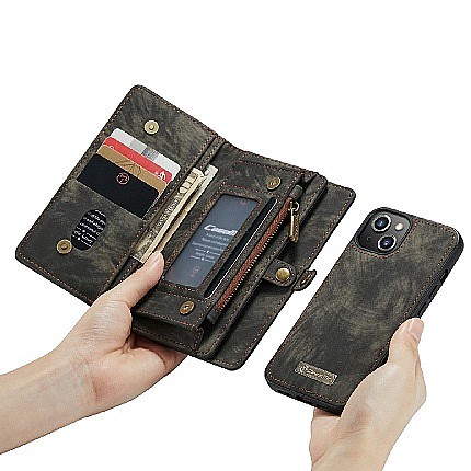 ����� ��� ���� Wallet Case Cover ���� CASEME ������ ������ ����: iPhone 13 Pro Max (���� 14 ���� ������� �����)