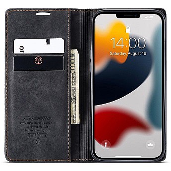 ����� ��� ���� Leather Case ���� CASEME ������ ������ ����: iPhone 12 Pro Max (��� ����)