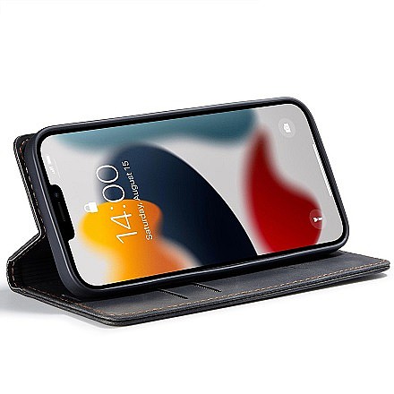 ����� ��� ���� Leather Case ���� CASEME ������ ������ ����: iPhone 12 Pro Max (��� ����)