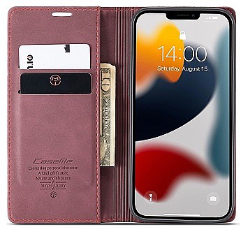����� ��� ���� Leather Case ���� CASEME ������ ������ ����: iPhone 13 Pro (��� ����)