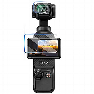 מגן מסך "זכוכית" מבית VMax למצלמת אקסטרים מדגם: DJI Osmo Pocket / OSMO Pocket 2 (מסך+עדשה מצלמה) מגן מסך "זכוכית" מבית VMax למצלמת אקסטרים מדגם: DJI Osmo Pocket / OSMO Pocket 2 (מסך+עדשה מצלמה)