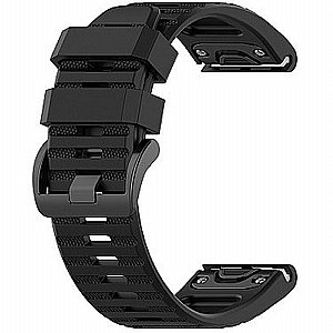 רצועת סיליקון מדגם Silicone Band מבית LaTera לשעון חכם מדגם: Garmin Fenix 8 43mm (צבע Black) רצועת סיליקון מדגם Silicone Band מבית LaTera לשעון חכם מדגם: Garmin Fenix 8 43mm (צבע Black)