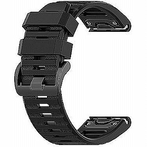 רצועת סיליקון מדגם Silicone Band מבית LaTera לשעון חכם מדגם: Garmin Fenix 8 47mm (צבע Black) רצועת סיליקון מדגם Silicone Band מבית LaTera לשעון חכם מדגם: Garmin Fenix 8 47mm (צבע Black)