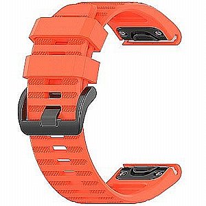 רצועת סיליקון מדגם Silicone Band מבית LaTera לשעון חכם מדגם: Garmin Fenix 8 47mm (צבע Orange) רצועת סיליקון מדגם Silicone Band מבית LaTera לשעון חכם מדגם: Garmin Fenix 8 47mm (צבע Orange)