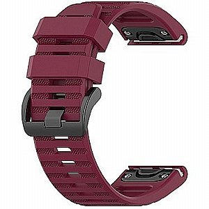 ����� ������� ����  Silicone Band ���� LaTera ����� ��� ����: Garmin Fenix 8 43mm (��� Wine Red)
