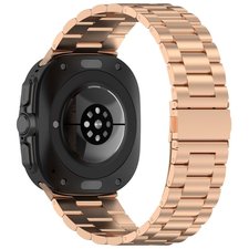 רצועת מתכת מדגם Three Straps Steel Band מבית LaTera (צבע Rose Gold) לשעון חכם מדגם Samsung Galaxy Watch Ultra / Watch Ultra 2025 רצועת מתכת מדגם Three Straps Steel Band מבית LaTera (צבע Rose Gold) לשעון חכם מדגם Samsung Galaxy Watch Ultra / Watch Ultra 2025