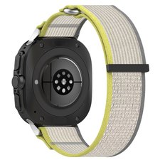 רצועת בד / ניילון מדגם Fastener Loop Nylon Band מבית LaTera (צבע Yellow Gray) לשעון חכם מדגם Samsung Galaxy Watch Ultra / Watch Ultra 2025 רצועת בד / ניילון מדגם Fastener Loop Nylon Band מבית LaTera (צבע Yellow Gray) לשעון חכם מדגם Samsung Galaxy Watch Ultra / Watch Ultra 2025