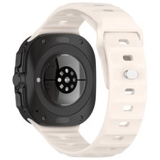 רצועת סיליקון מדגם Solid Color Reverse Buckle Silicone Band מבית LaTera (צבע Starlight) לשעון חכם מדגם Samsung Galaxy Watch Ultra / Watch Ultra 2025 רצועת סיליקון מדגם Solid Color Reverse Buckle Silicone Band מבית LaTera (צבע Starlight) לשעון חכם מדגם Samsung Galaxy Watch Ultra / Watch Ultra 2025