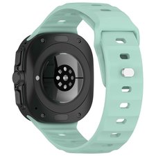 ����� ������� ����  Solid Color Reverse Buckle Silicone Band ���� LaTera (��� Cyan)  ����� ��� ����  Samsung Galaxy Watch Ultra / Watch Ultra 2025