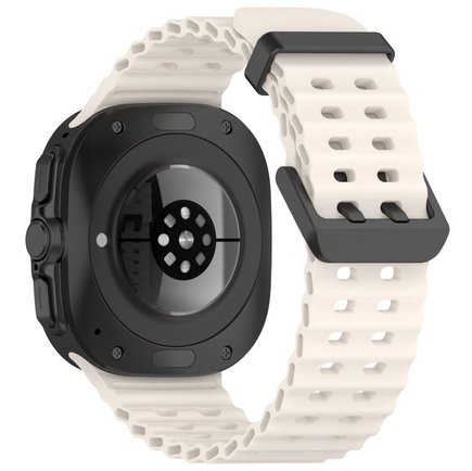 ����� ������� ����  Ocean Hole Dual Buckle Silicone Band ���� LaTera (��� Starlight)  ����� ��� ����  Samsung Galaxy Watch Ultra / Watch Ultra 2025