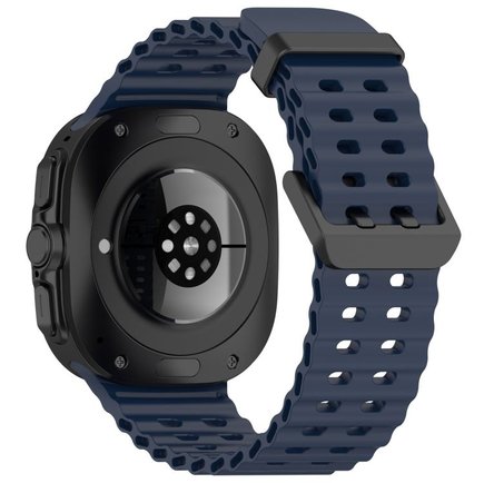 ����� ������� ����  Ocean Hole Dual Buckle Silicone Band ���� LaTera (��� Dark Blue)  ����� ��� ����  Samsung Galaxy Watch Ultra / Watch Ultra 2025