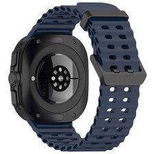 רצועת סיליקון מדגם Ocean Hole Dual Buckle Silicone Band מבית LaTera (צבע Dark Blue) לשעון חכם מדגם Samsung Galaxy Watch Ultra / Watch Ultra 2025 רצועת סיליקון מדגם Ocean Hole Dual Buckle Silicone Band מבית LaTera (צבע Dark Blue) לשעון חכם מדגם Samsung Galaxy Watch Ultra / Watch Ultra 2025