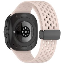 רצועת סיליקון מדגם Hole Magnetic Folding Buckle Silicone Band מבית LaTera (צבע Pink) לשעון חכם מדגם Samsung Galaxy Watch Ultra / Watch Ultra 2025 רצועת סיליקון מדגם Hole Magnetic Folding Buckle Silicone Band מבית LaTera (צבע Pink) לשעון חכם מדגם Samsung Galaxy Watch Ultra / Watch Ultra 2025