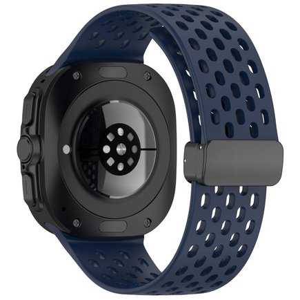 ����� ������� ����  Hole Magnetic Folding Buckle Silicone Band ���� LaTera (��� Blue)  ����� ��� ����  Samsung Galaxy Watch Ultra / Watch Ultra 2025