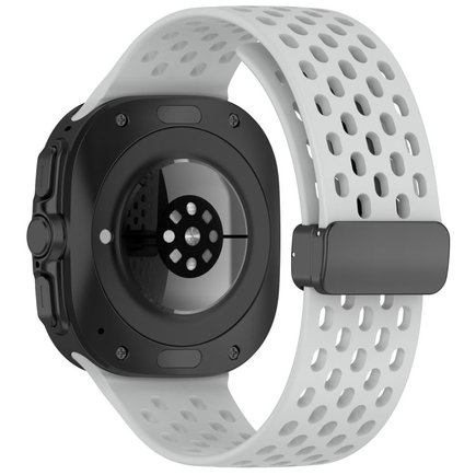 ����� ������� ����  Hole Magnetic Folding Buckle Silicone Band ���� LaTera (��� Gray)  ����� ��� ����  Samsung Galaxy Watch Ultra / Watch Ultra 2025