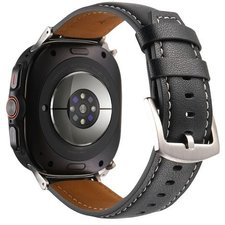 רצועת עור מדגם Genuine Leather Band מבית LaTera (צבע Black) לשעון חכם מדגם Samsung Galaxy Watch Ultra / Watch Ultra 2025 רצועת עור מדגם Genuine Leather Band מבית LaTera (צבע Black) לשעון חכם מדגם Samsung Galaxy Watch Ultra / Watch Ultra 2025