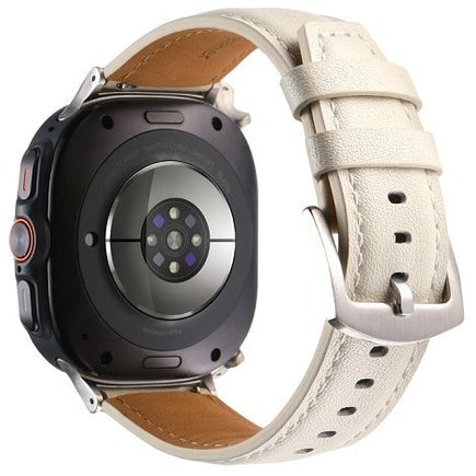 ����� ��� ���� Genuine Leather Band ���� LaTera (���  White)  ����� ��� ����  Samsung Galaxy Watch Ultra / Watch Ultra 2025