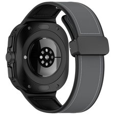 רצועת עור מדגם Magnetic Folding Buckle Leather Band מבית LaTera (צבע Gray) לשעון חכם מדגם Samsung Galaxy Watch Ultra / Watch Ultra 2025 רצועת עור מדגם Magnetic Folding Buckle Leather Band מבית LaTera (צבע Gray) לשעון חכם מדגם Samsung Galaxy Watch Ultra / Watch Ultra 2025