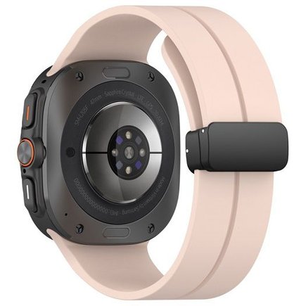 ����� ������� ���� Magnetic Folding Buckle Silicone Band ���� LaTera (��� Pink)  ����� ��� ����  Samsung Galaxy Watch Ultra / Watch Ultra 2025