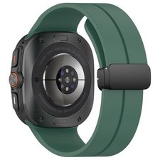 רצועת סיליקון מדגם Magnetic Folding Buckle Silicone Band מבית LaTera (צבע Green) לשעון חכם מדגם Samsung Galaxy Watch Ultra / Watch Ultra 2025 רצועת סיליקון מדגם Magnetic Folding Buckle Silicone Band מבית LaTera (צבע Green) לשעון חכם מדגם Samsung Galaxy Watch Ultra / Watch Ultra 2025