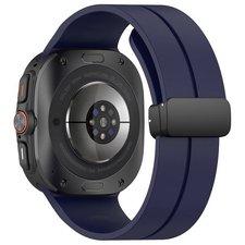����� ������� ���� Magnetic Folding Buckle Silicone Band ���� LaTera (��� Midnight Blue)  ����� ��� ����  Samsung Galaxy Watch Ultra / Watch Ultra 2025