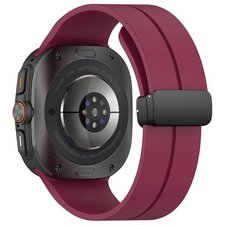רצועת סיליקון מדגם Magnetic Folding Buckle Silicone Band מבית LaTera (צבע Red) לשעון חכם מדגם Samsung Galaxy Watch Ultra / Watch Ultra 2025 רצועת סיליקון מדגם Magnetic Folding Buckle Silicone Band מבית LaTera (צבע Red) לשעון חכם מדגם Samsung Galaxy Watch Ultra / Watch Ultra 2025
