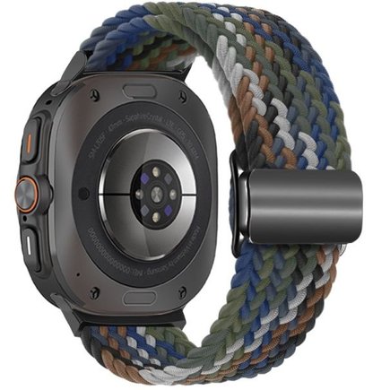 ����� �� / ������ ���� Loop Magnetic Buckle Nylon Band ���� LaTera (��� Denim Rainbow)  ����� ��� ����  Samsung Galaxy Watch Ultra / Watch Ultra 2025
