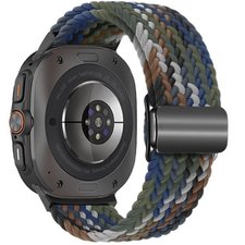 ����� �� / ������ ���� Loop Magnetic Buckle Nylon Band ���� LaTera (��� Denim Rainbow)  ����� ��� ����  Samsung Galaxy Watch Ultra / Watch Ultra 2025