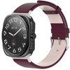 ����� ��� ���� Stainless Leather Band ���� iBands (��� Wine Red)  ����� ��� ����  Samsung Galaxy Watch Ultra / Watch Ultra 2025