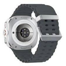 ����� ������� ����  Ocean Hole Dual Buckle Silicone Band ���� LaTera (��� Grey/Silver)  ����� ��� ����  Samsung Galaxy Watch Ultra / Watch Ultra 2025