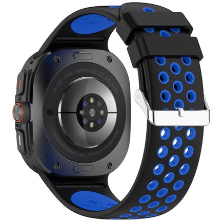 ����� ������� ����  Holes Silicone Band ���� LaTera (��� Black/Blue)  ����� ��� ����  Samsung Galaxy Watch Ultra / Watch Ultra 2025