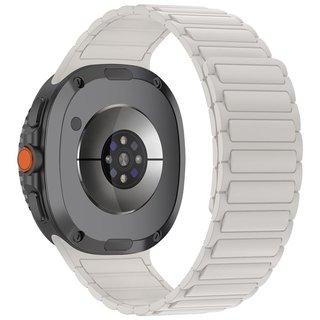 ����� ������� ����  Tri-beads Magnetic Silicone Band ���� LaTera (��� White) ����� ��� ����  Samsung Galaxy Watch 8  / Samsung Galaxy Watch 8 Classic