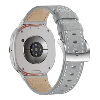 ����� ��� ���� Classic Round Leather Band ���� LaTera (��� Gray) ����� ��� ����  Samsung Galaxy Watch 8 / Samsung Galaxy Watch 8 Classic
