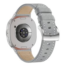 ����� ��� ���� Classic Round Leather Band ���� LaTera (��� Gray) ����� ��� ����  Samsung Galaxy Watch 8 / Samsung Galaxy Watch 8 Classic