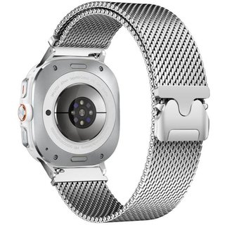 ����� ���� ���� Milanese Parachute Magnetic Steel Band ���� LaTera (��� Silver) ����� ��� ����  Samsung Galaxy Watch 8 / Samsung Galaxy Watch 8 Classic