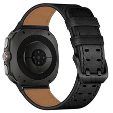רצועת עור מדגם Double Buckle Leather Band מבית LaTera (צבע Black) לשעון חכם מדגם Samsung Galaxy Watch 8 / Samsung Galaxy Watch 8 Classic רצועת עור מדגם Double Buckle Leather Band מבית LaTera (צבע Black) לשעון חכם מדגם Samsung Galaxy Watch 8 / Samsung Galaxy Watch 8 Classic