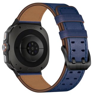 ����� ��� ���� Double Buckle Leather Band ���� LaTera (��� Blue) ����� ��� ����  Samsung Galaxy Watch 8 / Samsung Galaxy Watch 8 Classic