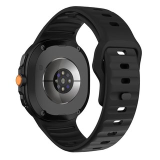 ����� ������� ����  Wave Reverse Silicone Band ���� LaTera (��� Black) ����� ��� ����  Samsung Galaxy Watch 8  / Samsung Galaxy Watch 8 Classic