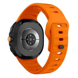 ����� ������� ����  Wave Reverse Silicone Band ���� LaTera (��� Orange) ����� ��� ����  Samsung Galaxy Watch 8  / Samsung Galaxy Watch 8 Classic