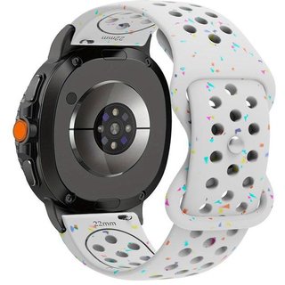 ����� ������� ����  Sport Colorful Silicone Band ���� LaTera (��� White) ����� ��� ����  Samsung Galaxy Watch 8  / Samsung Galaxy Watch 8 Classic