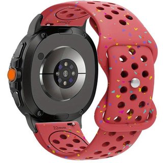 ����� ������� ����  Sport Colorful Silicone Band ���� LaTera (��� Red) ����� ��� ����  Samsung Galaxy Watch 8  / Samsung Galaxy Watch 8 Classic