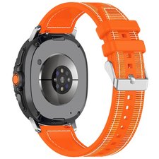 רצועת בד / ניילון מדגם Hybrid Nylon Band מבית LaTera (צבע Orange) לשעון חכם מדגם Samsung Galaxy Watch 8 / Samsung Galaxy Watch 8 Classic רצועת בד / ניילון מדגם Hybrid Nylon Band מבית LaTera (צבע Orange) לשעון חכם מדגם Samsung Galaxy Watch 8 / Samsung Galaxy Watch 8 Classic