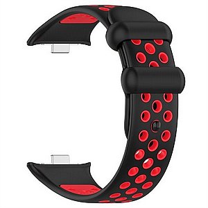 רצועת סיליקון מדגם Sports Solid Color Silicone Band מבית iBands לשעון חכם מדגם: Xiaomi Redmi Watch 4 / Xiaomi Redmi Watch 5 (צבע Black/Red) רצועת סיליקון מדגם Sports Solid Color Silicone Band מבית iBands לשעון חכם מדגם: Xiaomi Redmi Watch 4 / Xiaomi Redmi Watch 5 (צבע Black/Red)