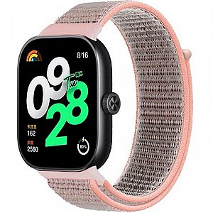 ����� �� / ������ ���� Simple Braided Nylon Band ���� iBands ����� ��� ����: Xiaomi Redmi Watch 4 / Xiaomi Redmi Watch 5 (��� Pink)