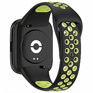 רצועת סיליקון מדגם Sports Solid Color Silicone Band מבית iBands לשעון חכם מדגם: Xiaomi Redmi Watch 3 Active (צבע Black/Lime) רצועת סיליקון מדגם Sports Solid Color Silicone Band מבית iBands לשעון חכם מדגם: Xiaomi Redmi Watch 3 Active (צבע Black/Lime)