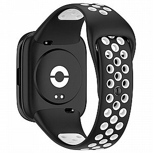 רצועת סיליקון מדגם Sports Solid Color Silicone Band מבית iBands לשעון חכם מדגם: Xiaomi Redmi Watch 3 Active (צבע Black/White) רצועת סיליקון מדגם Sports Solid Color Silicone Band מבית iBands לשעון חכם מדגם: Xiaomi Redmi Watch 3 Active (צבע Black/White)